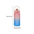 thumbnail image 3 of 2 Liter Motivational Water Bottle with Straw and Locking Flip Lid, BPA-Free Reusable Sports Hydration Bottle for Gym, Cycling and Outdoor, 3 of 7