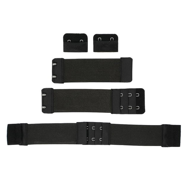 Extensor de sujetador Zulema elástico de 2 filas negro