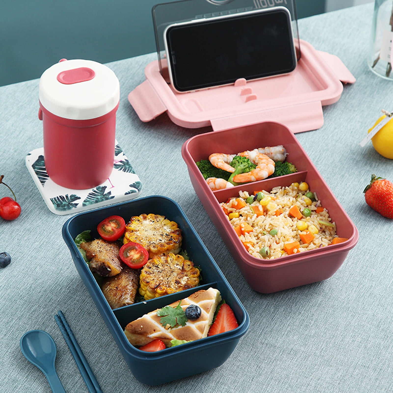 TWOKIWI Bento Lunch Box for Kids - Lunch Containers - Kids Lunch Box with 4  Compartments Includes Sa…See more TWOKIWI Bento Lunch Box for Kids - Lunch
