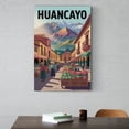 thumbnail image 6 of Huancayo Peru Vintage City Travel Poster with Mountain Market And Native Textiles Print Poster, 6 of 8
