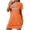Orange, variant on Lovskoo American Flag Nightgowns for Women Plus Size Night Shirts 4Th Of July Patriotic Short Sleeve Mini Dress Night Gown Dress Casual Pajamas Soft Sleepwear Black