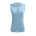 thumbnail image 1 of Gibobby Chaleco de diseño de personalidad Top de verano para mujer Simple y exquisito(Azul,G), 1 of 4