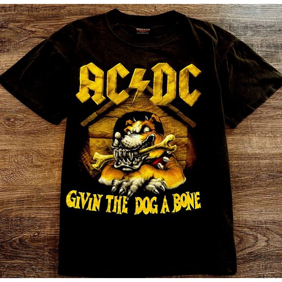 A.C.DC Givin The Dog A Bone T-shirt Black Short Sleeve All Sizes S to 5Xl