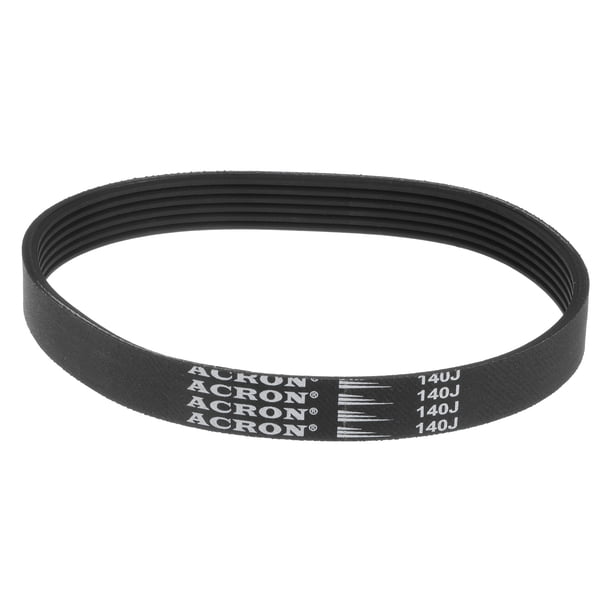 Cinturón de poliuretano 140J6, 6 costillas, cinturón en V estriado PJ, longitud de 14" x ancho de 0.55" x grosor de 0.14"