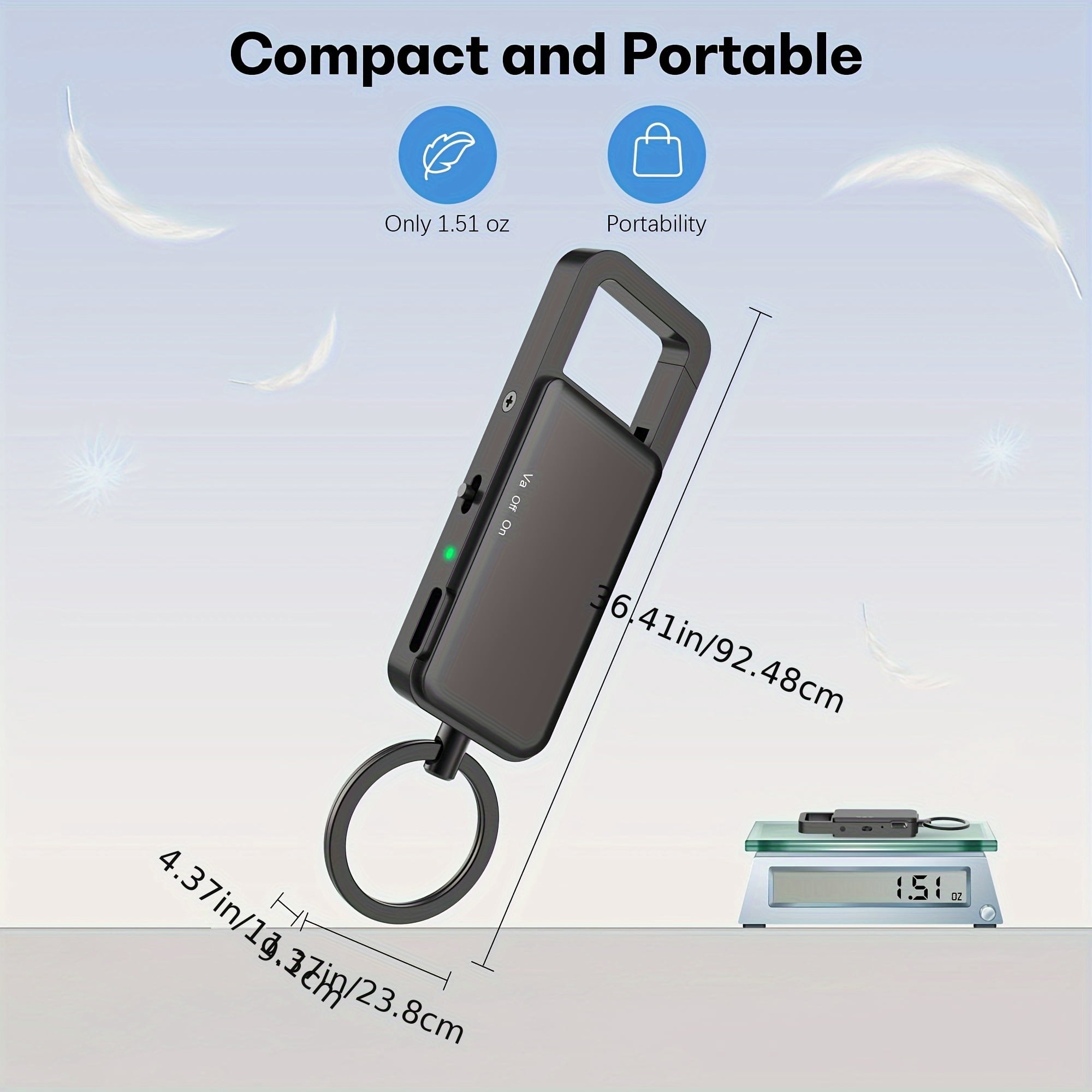 128GB Voice Recorder With Playback 9000 Hours Audio Storage, 24 Hour Battery Life, USB C Voice Activated Recorder With Noise Reduction For Lectures, Meetings, And Interviews