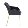 thumbnail image 2 of Daniella Contemporary Dining Chair in Gold Steel and Black Velvet by LumiSource - Set of 2, 2 of 4