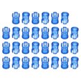 thumbnail image 1 of Unique Bargains 3mm Clear Light Emitting Diode Holder Clip, LED Lamp Socket Bulb Cap Protective Cover Blue 30 Pack, 1 of 4
