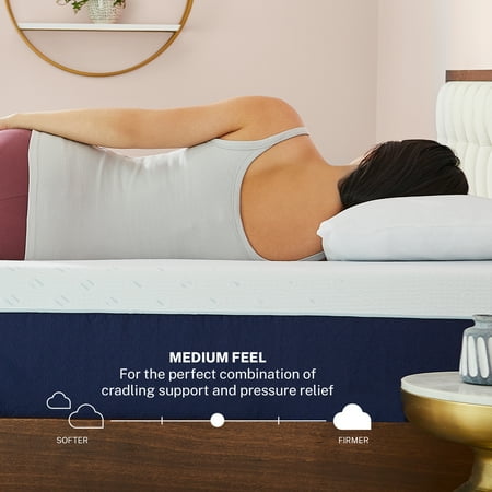 Sleep Innovations - Shiloh 14-Inch Memory Foam Twin Mattress - White