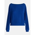 thumbnail image 5 of No Boundaries Waffle Knit Sleep Top, Women’s and Women’s Plus XS-2X, 5 of 5
