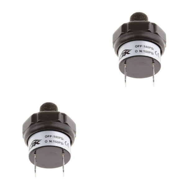 Riwesomey Air Pressure Control Switch 70-200 PSI Air for Compressor TNP 150-180PSI 2piezas