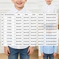 thumbnail image 4 of JUMEYU Button Up Shirt Boys Boys Long Sleeve Dress Shirts Kids Button Down Formal Uniform Solid Color School Dress Tops Size 11-12 (Blue,11-12 Years), 4 of 5