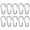 Silver, variant on Yajisi Carabiner Clips Mini Aluminum Alloy S-Shaped Keychain Carabiners Accessory D Rings for Camping Hiking Fishing Backpacking Everyday Use - Black, 10 Pack (Not for Climbing, 3.94 in / 10 cm)
