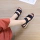 thumbnail image 5 of Sandalias de vestir trenzadas Zapatos para caminar con punta abierta Correa en el tobillo Soporte para el arco para mujer, 5 of 6