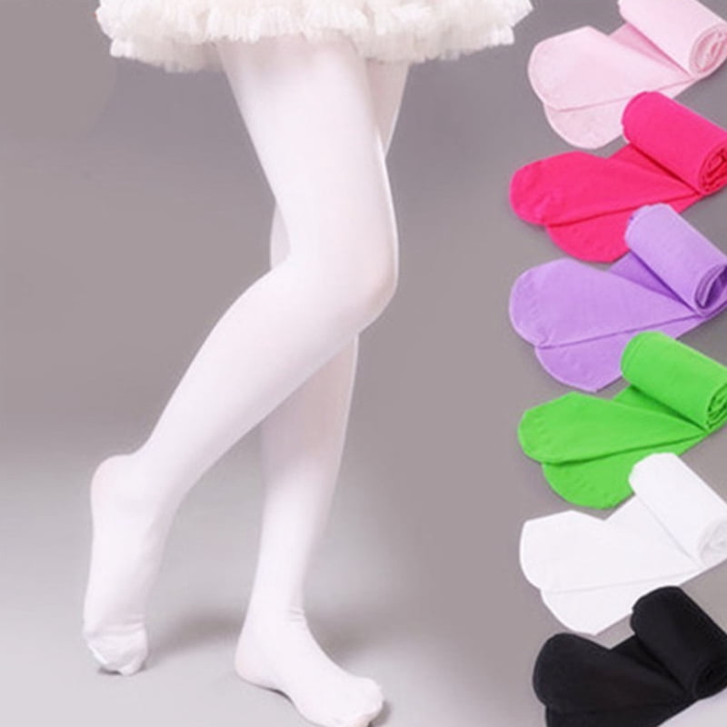 Green Kids Girls Velvet Tights Dance Socks Microfiber Socks Professional  Dance L 
