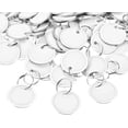 thumbnail image 1 of 100 Pieces White Key Tags Metal Key Tags Round Paper Key Tags with Split Rings (31mm, White), 1 of 5