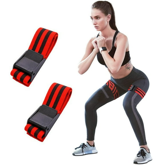 Blood Flow Restriction Bands for Women - 2PACK Occlusion Training Bands for Muscle Growth and Rehab, Perfect for Hip, Butt, and Leg Workouts