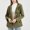 Army Green, variant on Casual Hooded Windbreaker Jackets for Women Lightweight Solid Color Zip Up Button Down Coats Long Sleeve with Buttons Elastic Waist Jacket Workout Drawstring Hem Belt Coat