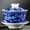 B, variant on Handmade Ceramic Teacup Portable Gaiwan Home Tea Set Drinkware 160ml Jingdezhen Blue And White Porcelain Tea Tureen Bowl