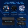 thumbnail image 3 of Hifonics Zeus Delta 1,750 Watt 5 Channel Mobile Car Amplifier, ZD-1750.5D, 3 of 10