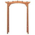 thumbnail image 5 of Leisure Season Wood Lattice Design Arbor in Medium Brown, 5 of 5