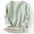 thumbnail image 6 of DJDLJWCJ Teen Girls Fleece Sweatshirt Solid Color Crewneck Pullover Long Sleeve Soft Cozy Tops for Everyday Wear Green Size 7-8Years, 6 of 9