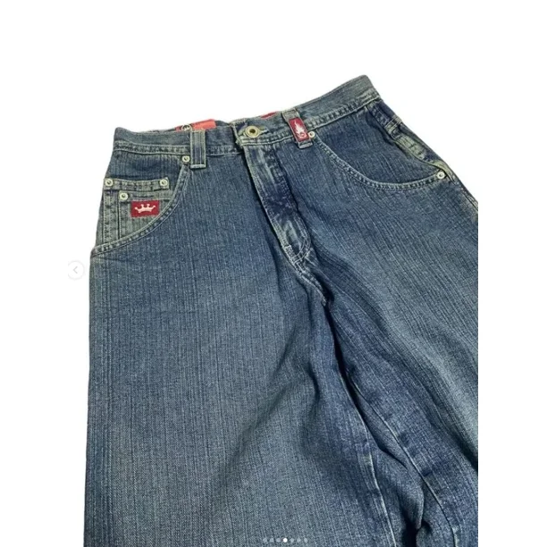 JNCO Vintage Jeans Y2K New Harajuku Hip Hop Letter Embroidered