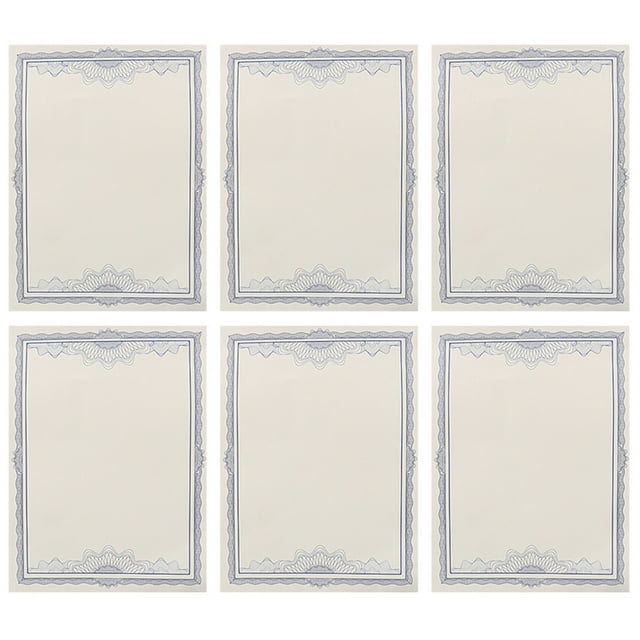 10pcs Professional Certificate Paper Useful Inner Page Paper Blank A4 Certificate Paper