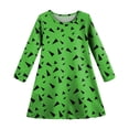 thumbnail image 5 of Vestido infantil de diseño moderno y lindo, 170 g, seda de leche cepillada, regalo para el Día del Niño para niñas, 5 of 5