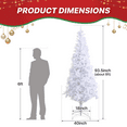 thumbnail image 2 of Magshion 8FT Artificial Christmas Tree with 1250 PVC Branches for Home, Office Xmas Party, White, 2 of 8