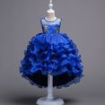 thumbnail image 5 of xfsWaSs Flower Girl Dress Kids Girls Summer Sequins Dress Children Performance Clothes Sleeveless Bow Dresses Birthday Party Tulle Dress 2-3 Years, 5 of 5