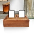 thumbnail image 2 of KAKOWELY Mobile Phone Storage Box 12 Grid Wooden Phone Holder Desk Sundries Storage Container Cabinet Headphone Organizer Cell Phone Rack For Classroom Office, 2 of 4