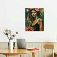 thumbnail image 3 of Nawypu Black Woman With Dreadlocks On Her Head African American Canvas Wall Art Abstract Modern Artwork Wall Decor Posters Art Prints Decorations for Bedroom,Living Room,Home, 3 of 5