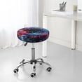 thumbnail image 7 of Honeii Outer Space Floating Numbers And Letters Bar Stool Covers – Perfect Fit for 12" to 14" Round Stools, Crease-Resistant, Stretchy, Washable & Dustproof Seat Slipcovers-13 inch, 7 of 7
