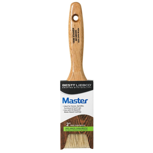 Pincel Bestt Liebco Master Trim Stainer de 2 pulgadas