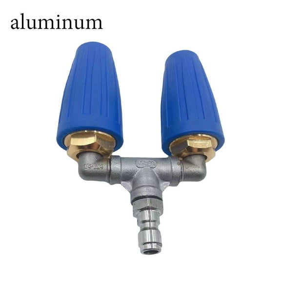 DHliIQQ Dual Turbo Nozzle Pressure Washer, 360° Rotating Turbo Nozzle for Power Washer with 1/4" Quick Connector, 2.5 Orifice 2 in 1 Turbo Nozzle, 4000 PSI Max Pressure Washer Accessories