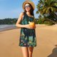 thumbnail image 3 of Fotbe Mystical Black Cat Fireflies Vestido de Verano sin Mangas para Mujer – Vestido Midi Línea A, Estilo Camiseta Floral, Vestido Playero Casual y Fluido, 3 of 7