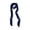 Navy, variant on Women's Solid Color Long Neckerchief Pure Scarf Necktie Handbag Wrap Handle Satin Belt Navy One Size