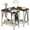 White & Brown, variant on Farmhouse End Table Set of 2, Narrow Side End Table with Storage Shelf, Rustic A-Design Nightstand Sofa Table for Living Room, Bedroom