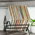 thumbnail image 4 of Album Storage Rack for Records,Carbon Steel Record Holder Record Storage Rack Shelf Holder Album Display Stand Record Stand Display Shelf with Feet for Home, 4 of 7