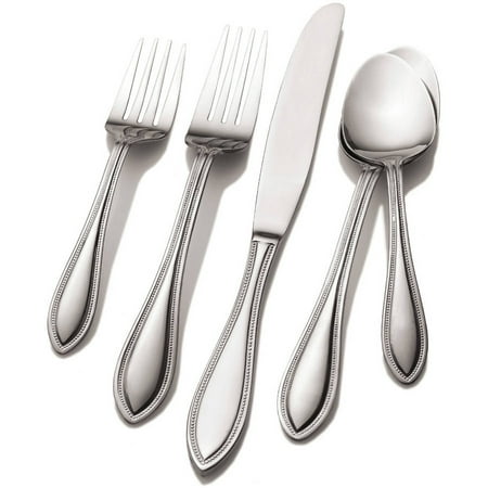 International Stainless Flatware - International Silver American Bead 18-Piece Stainless Flatware Set
