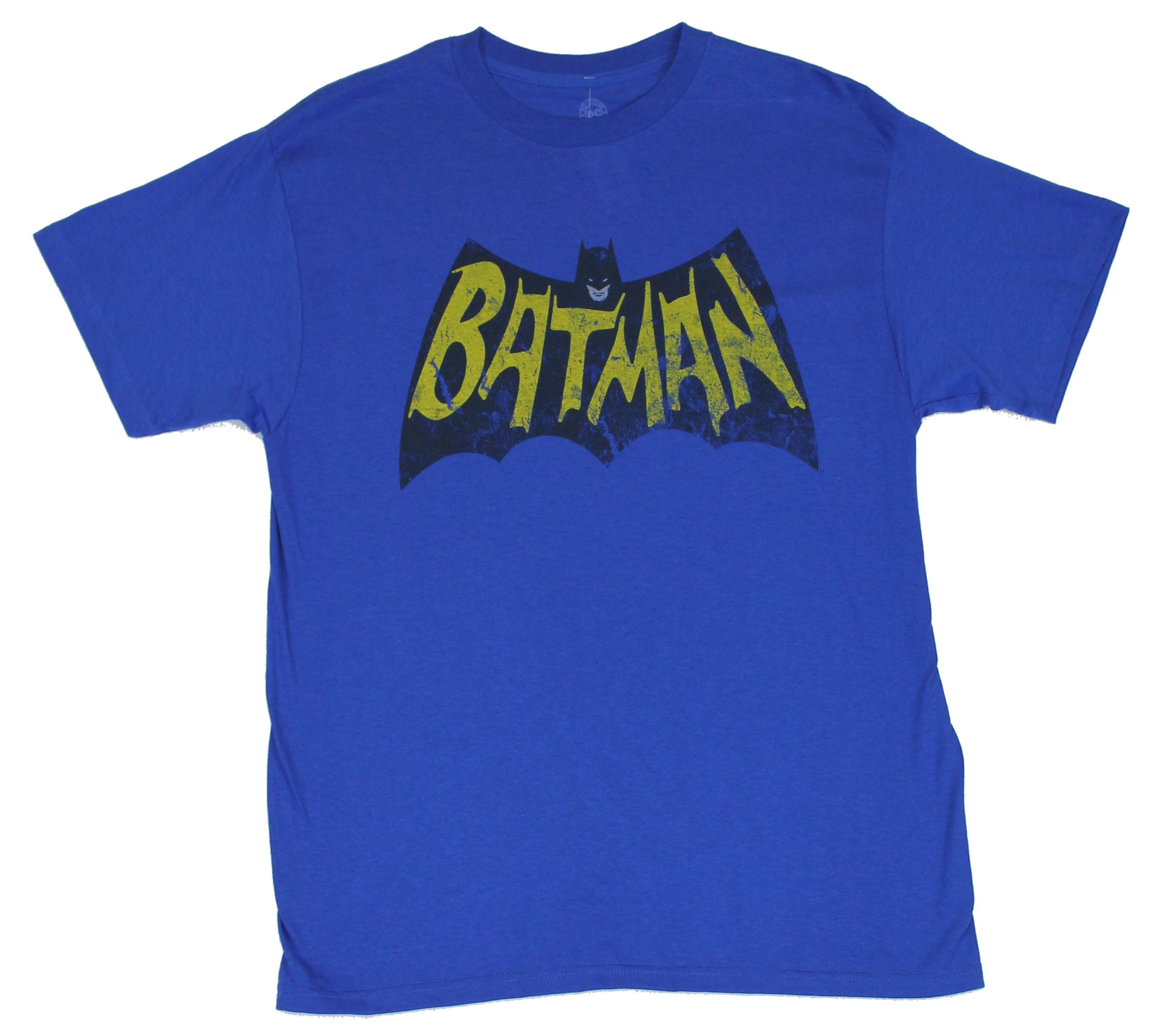 Batman (the Knight Rises) Mens T-Shirt - 70s Comic Distressed (Small) -
