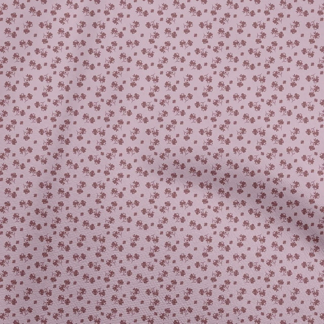 oneOone Velvet Light Pink Fabric Floral Sewing Material Print Fabric By The Yard 58 Inch Wide