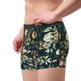 thumbnail image 5 of Cauagu Watercolor Floral Print Boxer Briefs for Men,Comfortable Breathable Men's Underwear Moisture Wicking Underpants -XX-Large, 5 of 8