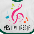 thumbnail image 4 of Inktastic Choir or Marching Band Treble Music Girls Baby Bib, 4 of 4