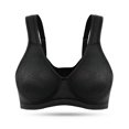 thumbnail image 3 of Wingslove Women's Full Coverage Wireless Support Non Padded Plus Size Minimizer Bra,Black 36B, 3 of 7