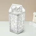 thumbnail image 4 of Bouteilles d'Eau en Forme de Carton de Lait 14 Oz, Bouteille à Double Paroi avec Matériaux Réfrigérants, Étanche, Conteneur de Carton de Lait Transparent, Bouteille d'Eau Carrée pour Sports Extérieurs, Voyage, Camping, 4 of 7