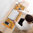thumbnail image 3 of Long Mouse Pads for Desk,Halloween Pumpkin Words Pattern Desk Mats on Top Of Desks, Desk Mouse Pad Extra Large with 3mm Non-Slip Base and Stitched Edge for Gaming,Office,Work,Home 31.5x11.8in, 3 of 5