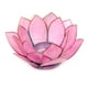 Capiz Rose Clair Coquille Lotus Fleur Petit Tealight Bougeoir pour Ambiance Sereine et Boho Artistique Éclairage Décoratif - 4,75 Pouces de Diamètre – image 1 sur 1