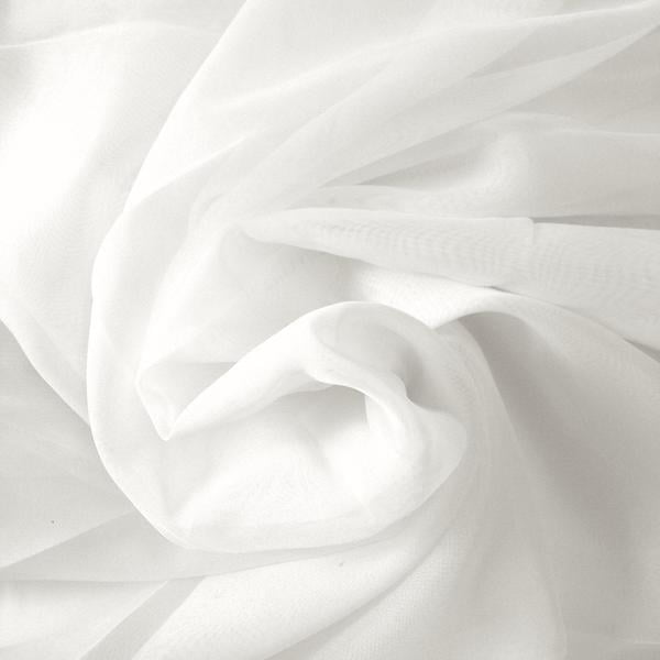 Sheer Voile Fabric 118 Wide Window Curtain Drapery And Apparel Per Yard 100 Polyester White Walmart Com Walmart Com