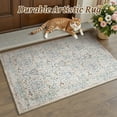 thumbnail image 6 of SIXHOME 2'x3' Floral Area Rug, Washable Non-Slip Traditional Carpet, Soft Botanical Accent Rug for Entryway Kitchen Bedroom, Beige, 6 of 7